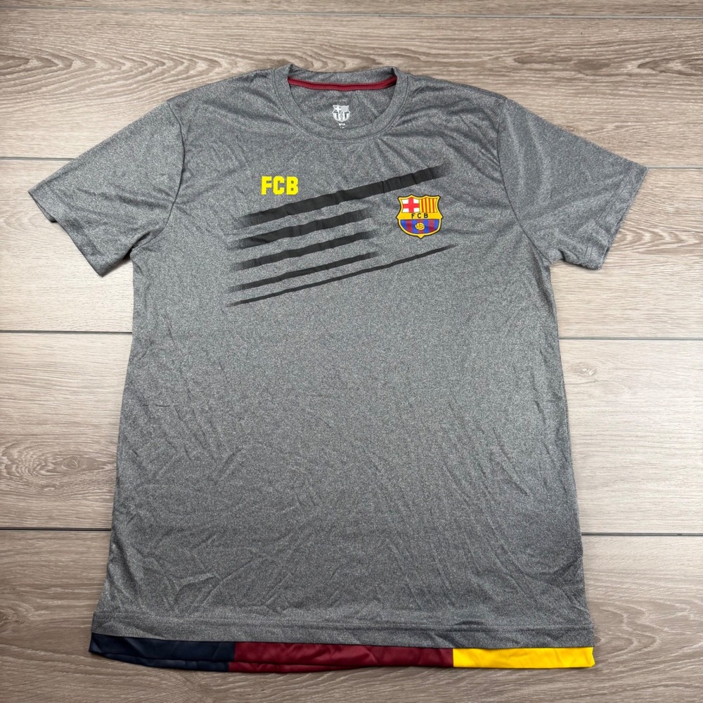 FC Barcelona Men Product Type Soccer Jersey Graphic Grey Large